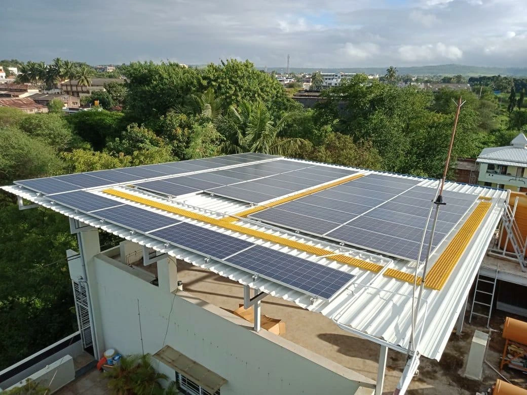 Rooftop solar photovoltaic installation